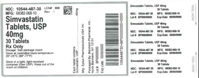 40mg 30ct - LABEL SIMVASTATIN TABS 40MG  BPI(10544 487 30) ZYDUS(68382 068 10) REV1